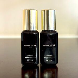 2x Jo Malone Hinoki & Cedarwood Intense - Travel size 9ml, brand new